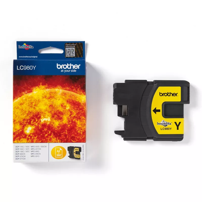 Brother LC980Y inktpatroon 1 stk. origineel geel