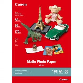 Canon MP-101 mat fotopapier A4 - 50 vel, 170 g/m², A4 (210 x 297 mm), 50 vel