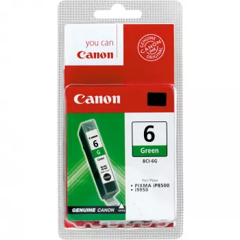 Canon BCI-6G groene inktpatroon, groen, pigmentinkt, 1 stuk, 2300 pagina's
