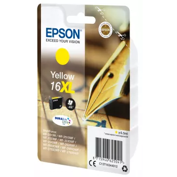 Epson pen en kruiswoordraadsel singlepack geel 16XL DURABrite Ultra inkt