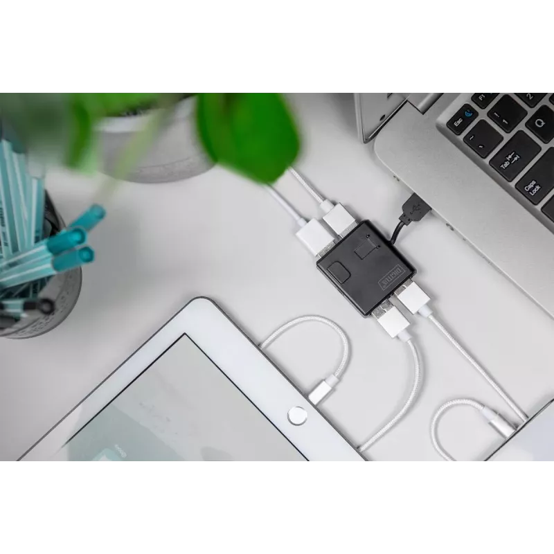 DIGITUS USB 2.0 High-speed hub 4 poorten (da-70217)