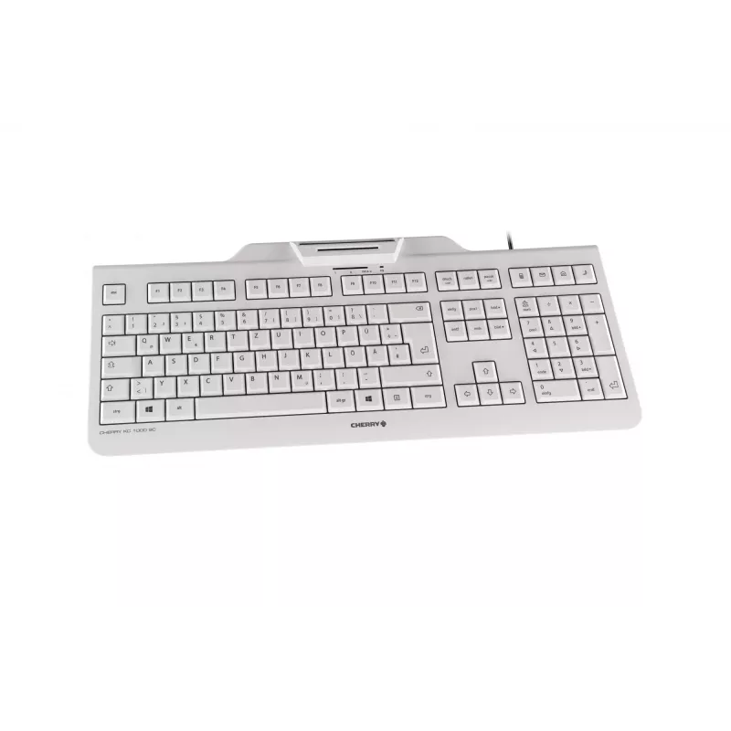 CHERRY KC 1000 SC Office USB QWERTZ Duits grijze toetsenbord