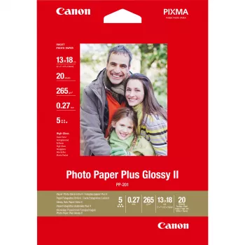 Canon PP-201 Glossy II fotopapier Plus 5x7 inch – 20 vel