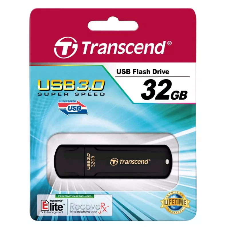 TRANSCEND Jetflash 700 - 32GB USB-stick - USB 3.0 - zwart