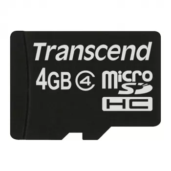 MicroSDHC-kaart Transcend 4 GB interface MicroSDHC model TS4GUSDC4