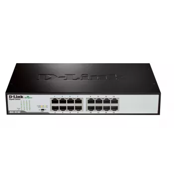 D-Link DGS-1016D/E netwerk-switch unmanaged zwart, metaal