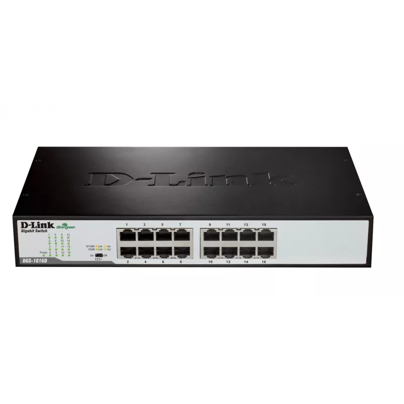 D-Link DGS-1016D/E netwerk-switch unmanaged zwart, metaal