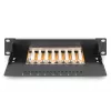 DIGITUS Patchpanel CAT6 8-poorts afgeschermd zwart 10in