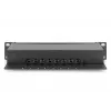 DIGITUS Patchpanel CAT6 8-poorts afgeschermd zwart 10in