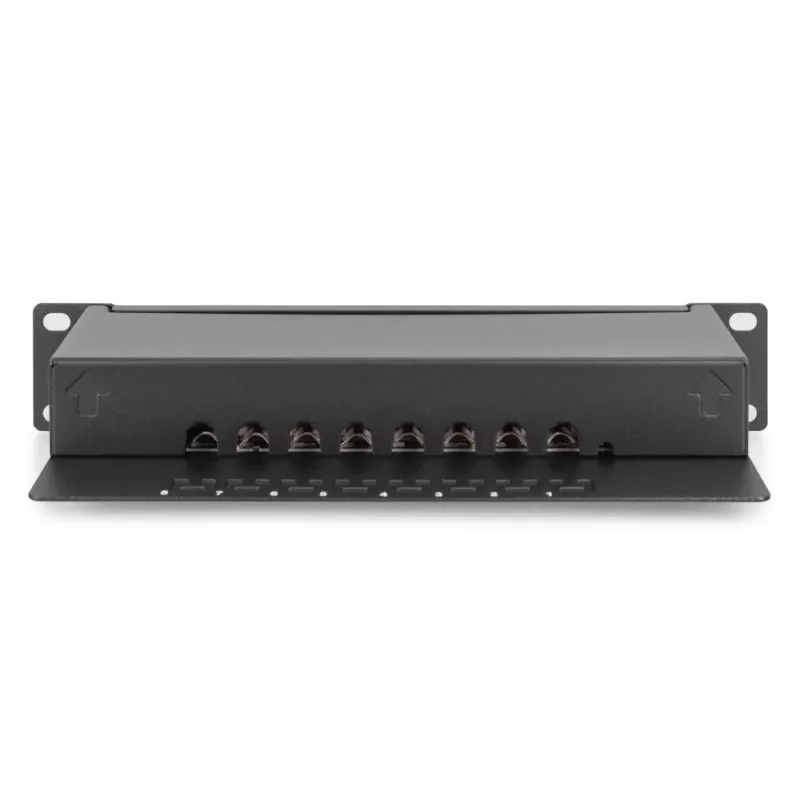 DIGITUS Patchpanel CAT6 8-poorts afgeschermd zwart 10in