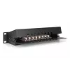 DIGITUS Patchpanel CAT6 8-poorts afgeschermd zwart 10in