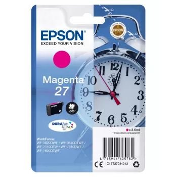Epson Alarm clock eenheidspack magenta 27 DURABrite Ultra inkt