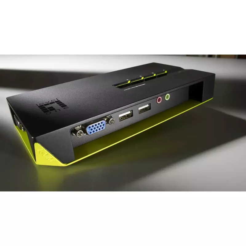 LevelOne 4-poorts USB VGA KVM-switch, audio-ondersteuning