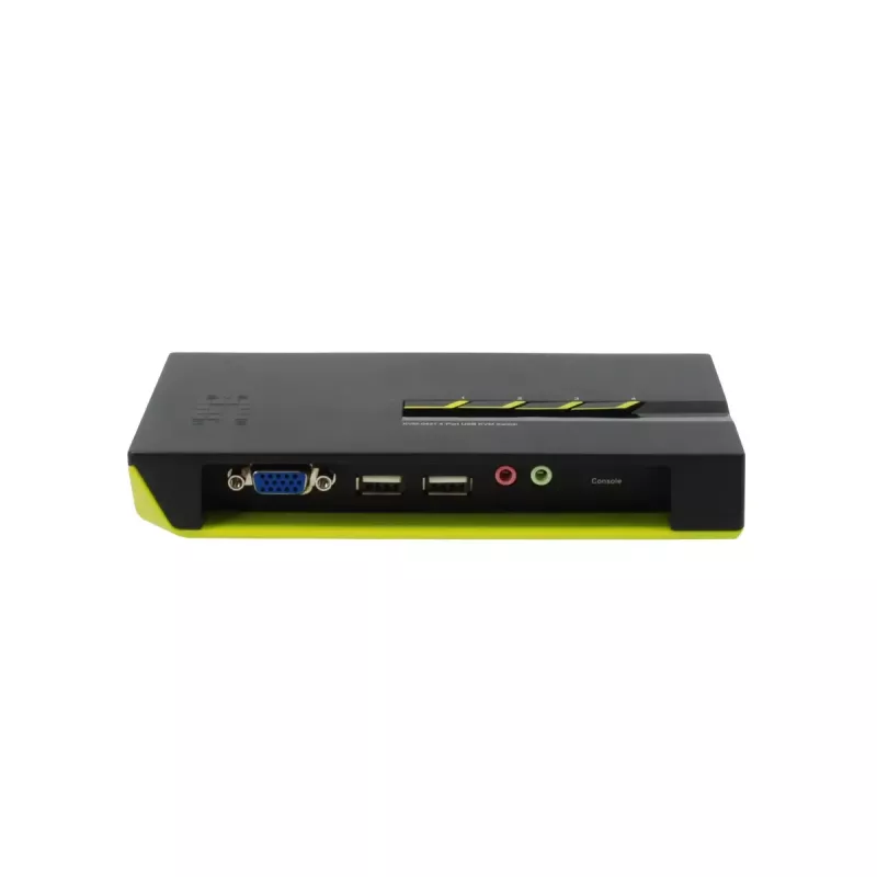 LevelOne 4-poorts USB VGA KVM-switch, audio-ondersteuning