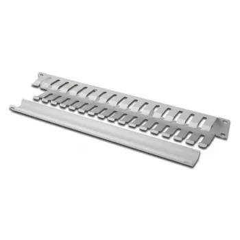 DIGITUS 1U kabelmanagement-korf met afneembare achterplaat, kleur grijs (RAL 7035)