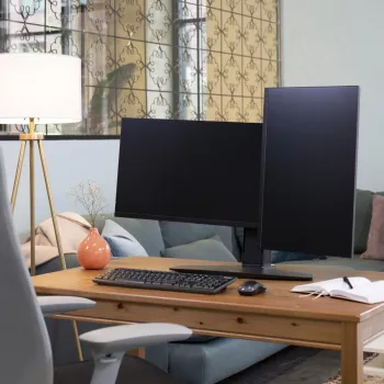 Dual monitor-liftstandaard Ergotron Neo Flex 62,2 cm zwart