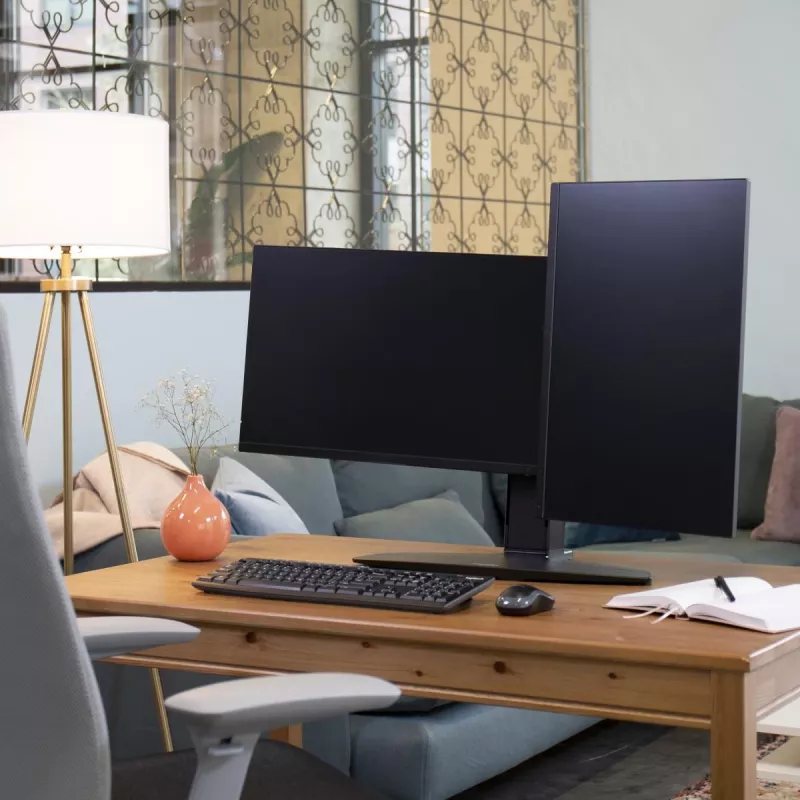 Dual monitor-liftstandaard Ergotron Neo Flex 62,2 cm zwart