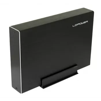 LC-Power LC-35U3-Becrux externe 3,5-inch SATA-harde-schijfbehuizing, USB 3.0, aluminium, zwart