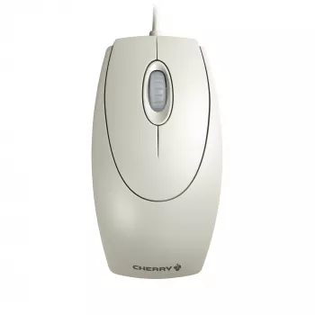 CHERRY WHEELMuis optische kabelmuis, lichtgrijs, PS2/USB