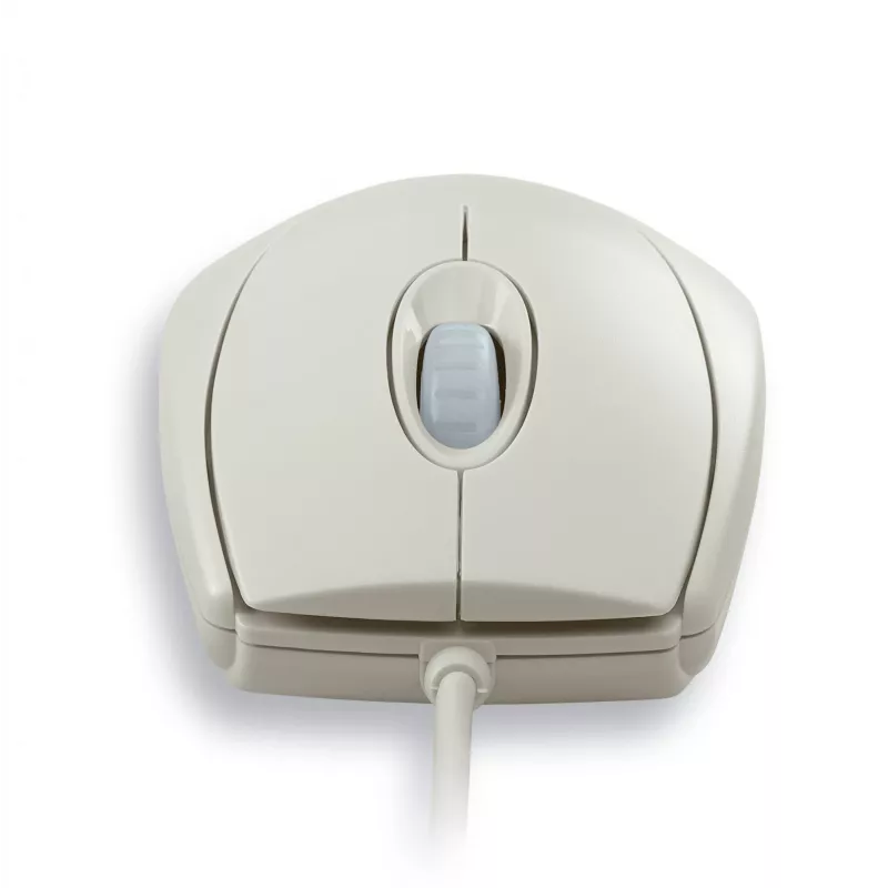 CHERRY WHEELMuis optische kabelmuis, lichtgrijs, PS2/USB