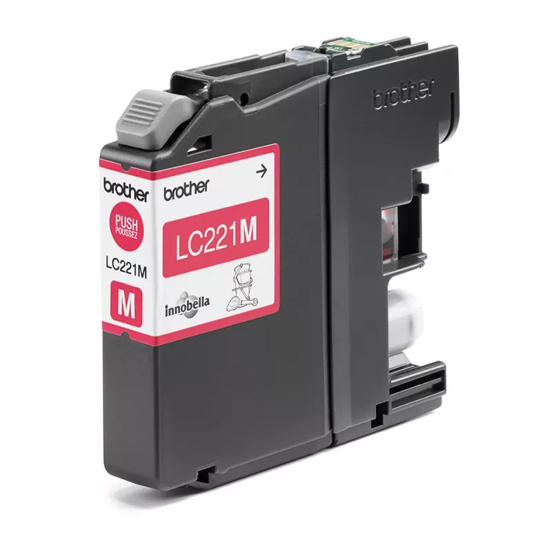 Brother LC221M Inktcartridge, magenta, 260 pagina's