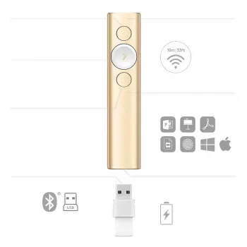 LOGITECH Spotlight presentatieafstandsbediening – goud