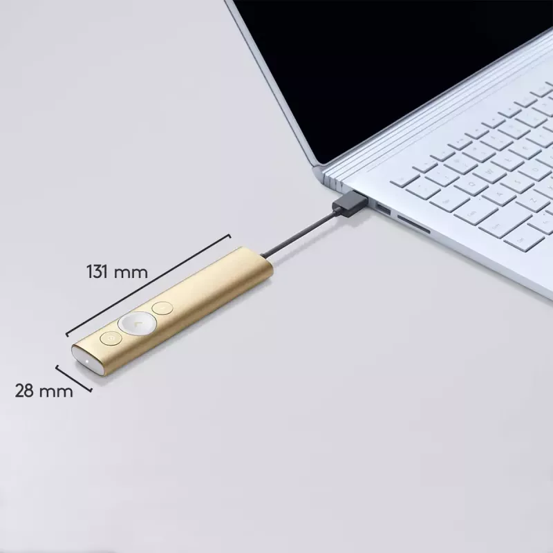LOGITECH Spotlight presentatieafstandsbediening – goud