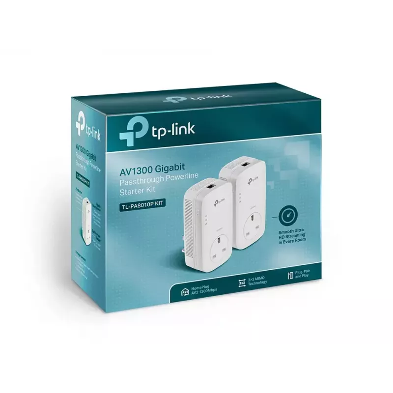 TP-Link TL-PA8010P KIT PowerLine-netwerkadapter 1300 Mbit/s Ethernet LAN wit 2 st.