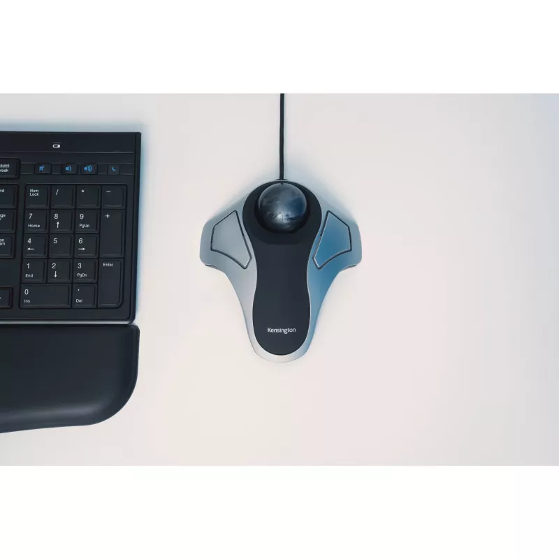 Kensington Orbit optische trackball, dubbelhandig, optisch, USB Type-A, zilver