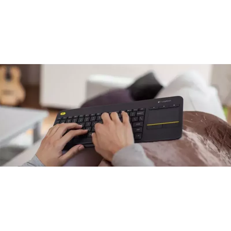 LOGITECH draadloos touch-toetsenbord K400 Plus - zwart - Qwerty Nederlands