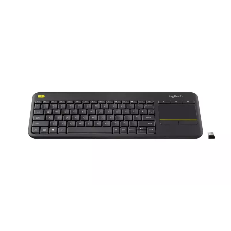 LOGITECH draadloos touch-toetsenbord K400 Plus - zwart - Qwerty Nederlands