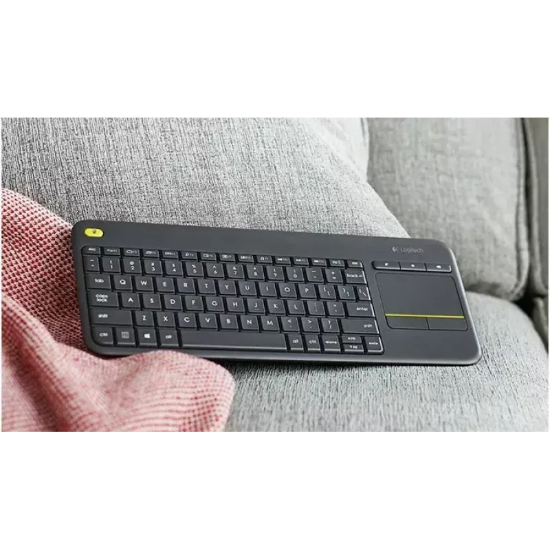 LOGITECH draadloos touch-toetsenbord K400 Plus - zwart - Qwerty Nederlands