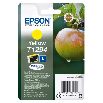 Epson Apple singlepack geel T1294 DURABrite Ultra inkt, geel, pigmentinkt, 7 ml, 1 stuk, 616 pagina's