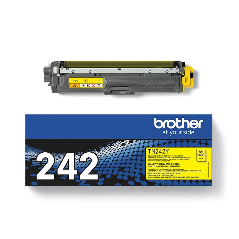 Brother TN-242Y tonerpatroon 1 stuk origineel geel