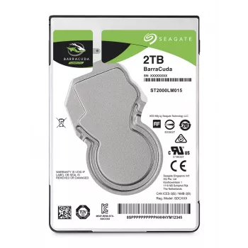Seagate Barracuda 2,5 inch interne harde schijf 2 TB 5400 RPM 128 MB 2,5 inch Serial ATA III