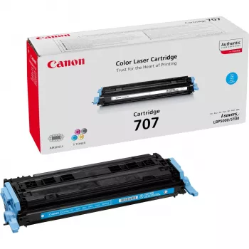 Canon 707 tonerpatroon 1 stuk origineel cyaan