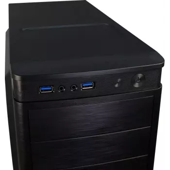 PC-behuizing Inter-Tech IT-5905 midi tower zwart
