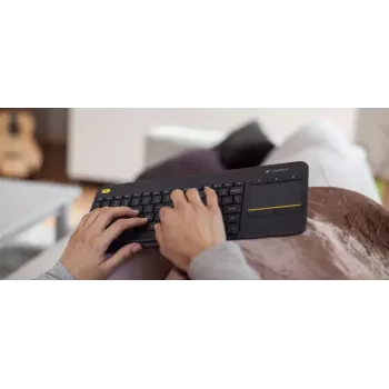 LOGITECH Wireless Touch Keyboard K400 Plus - zwart - QWERTZ Duits