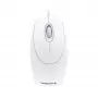 CHERRY WHEELMuis optische kabelmuis, lichtgrijs, PS2/USB, dubbelhandig, optisch, USB Type-A, 1000 DPI, wit