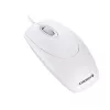 CHERRY WHEELMuis optische kabelmuis, lichtgrijs, PS2/USB, dubbelhandig, optisch, USB Type-A, 1000 DPI, wit