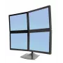 Monitor-tafelstandaard Ergotron DS Series DS100 Quad 61 cm zwart