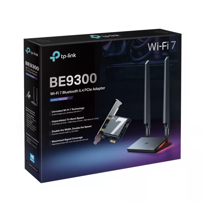 TP-Link Archer BE9300 Wi-Fi 7 Bluetooth 5.4 PCIe-adapter