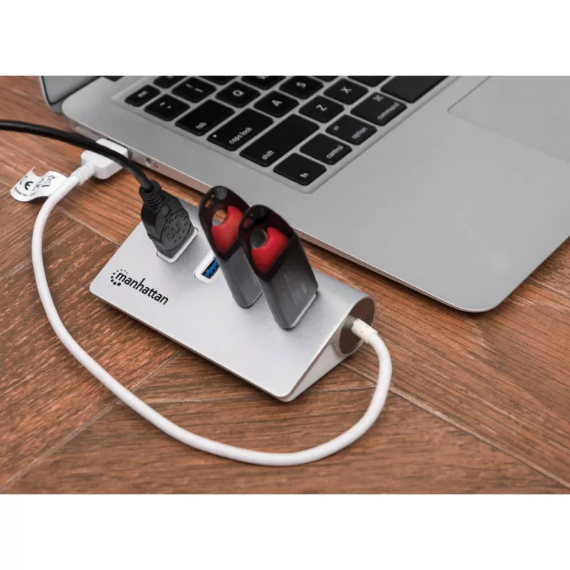 USB-hub Manhattan USB-A 4-poorts hub