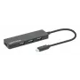 Manhattan USB-C dock/hub, aansluitingen (4): USB-A (x4), 5 Gbps (USB 3.2 Gen1 ook bekend als USB 3.0), USB-gevoed (geen externe voeding nodig), equivalent aan HB30CM4AB