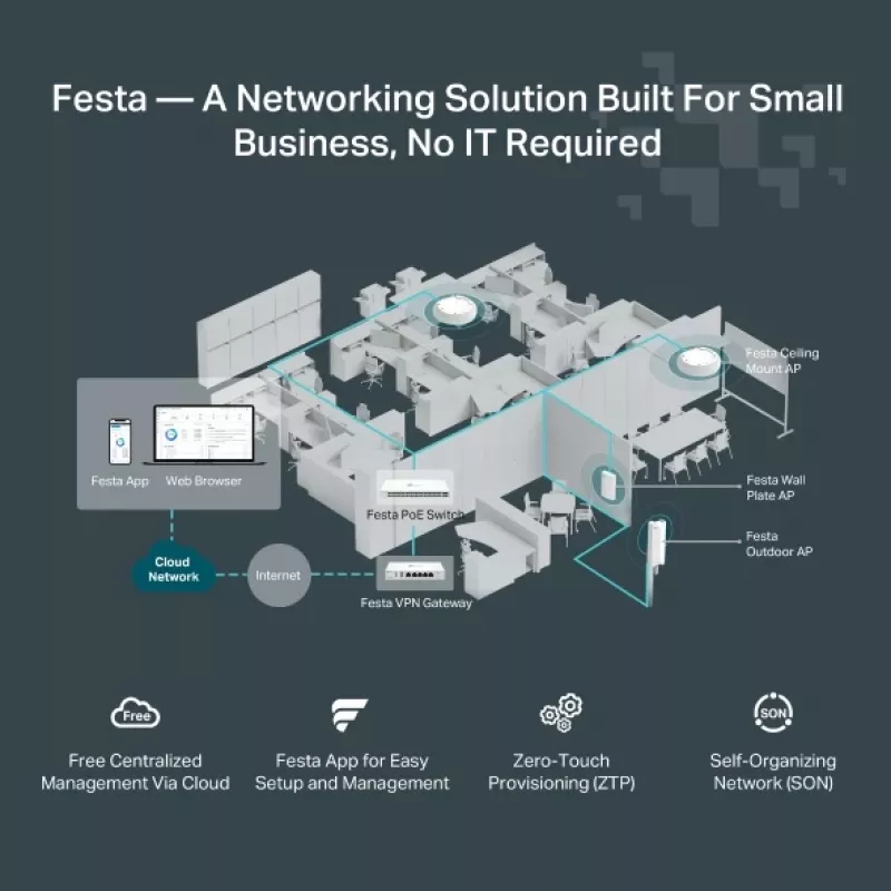 TP-Link Festa F65-Outdoor 3000 Mbit/s wit Power over Ethernet (PoE)