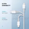 Ugreen 10493 Lightning-kabel 1 m wit