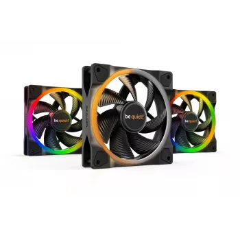 be quiet Light Wings 120mm ARGB PWM ventilator zwart 3-pack