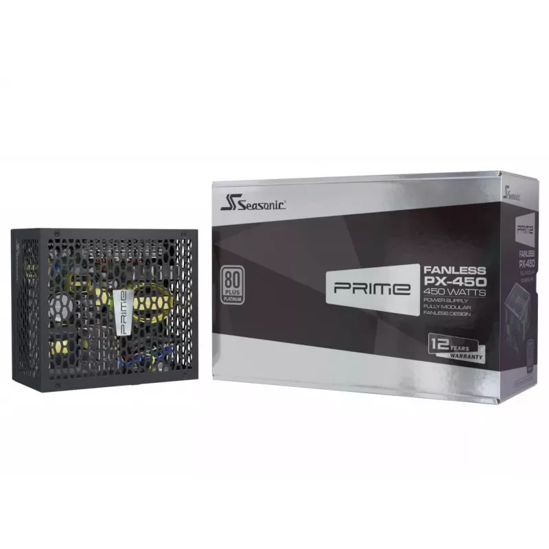 Seasonic PRIME Fanless PX-500 voeding, 500 W, 80 PLUS Platinum, PRIME-PX-500