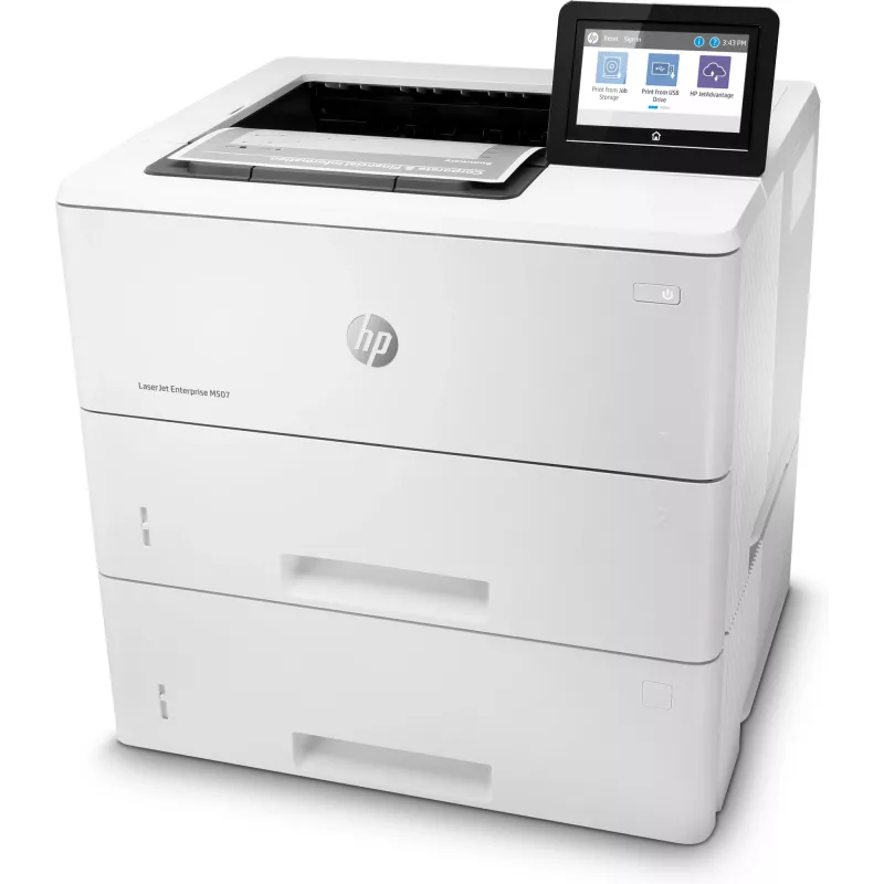 HP LaserJet Enterprise M507x, laser, 1200 x 1200 DPI, A4, 43 ppm, dubbelzijdig afdrukken, netwerkgeschikt