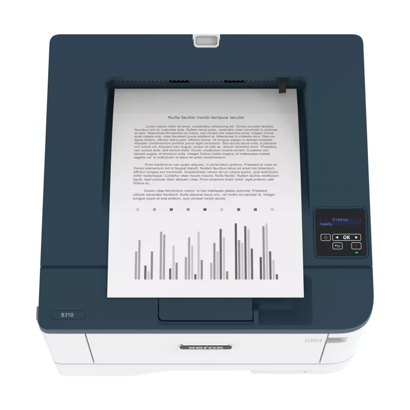Xerox B310 A4 40ppm draadloze duplexprinter PS3 PCL5e/6 2 lades totaal 350 vellen